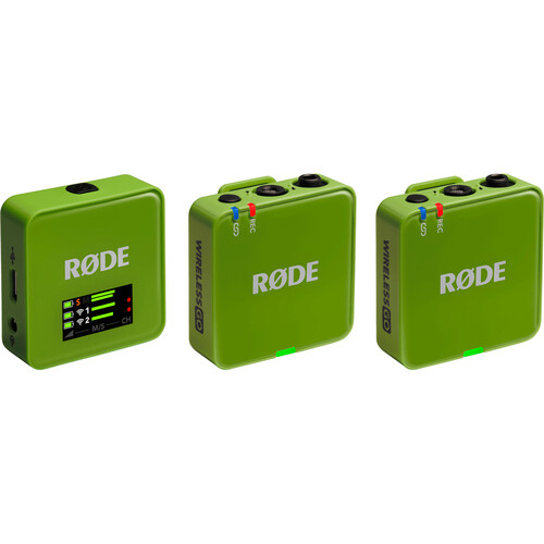 RODE Wireless GO (Gen 3) 2-Person Compact Digital Wireless Microphone System/Recorder (2.4 GHz, Green)