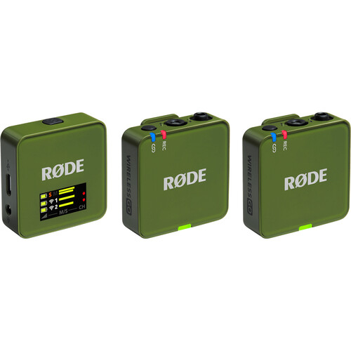 RODE Wireless GO (Gen 3) 2-Person Compact Digital Wireless Microphone System/Recorder (2.4 GHz, Moss)