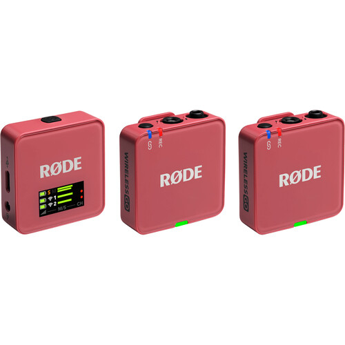 RODE Wireless GO (Gen 3) 2-Person Compact Digital Wireless Microphone System/Recorder (2.4 GHz, Rose)
